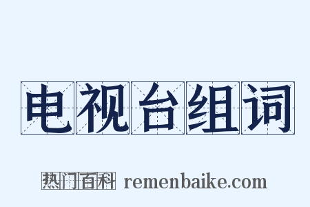 电视台组词是什么意思的图片